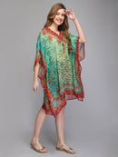 Green printed kaftan1