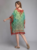 Green printed kaftan2
