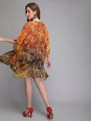 Orange Printed Kaftan2