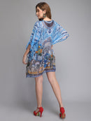 Blue Printed Kaftan2