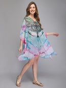 Abstract Oriental Print Kaftan1