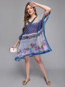 Damask Multicolor Printed Polyester Kaftan3