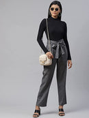 Charcoal Grey Straight Fit With Belt4