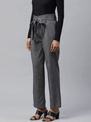 Charcoal Grey Straight Fit With Belt3