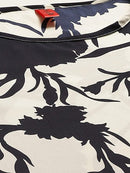 Navy Blue & Off-White Floral Print Kaftan Maxi Nightdress1