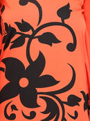 Orange Maxi Poly Crepe Dress1
