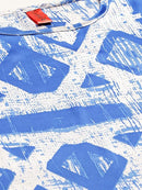 Blue & White Block Print Kaftan Maxi Nightdress1