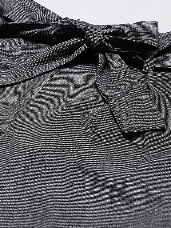 Charcoal Grey Straight Fit With Belt1