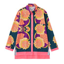 Long-Sleeved Lapel Shirt & High-Waist Trousers3