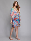 Multicolor Water Pattern Printed Kaftan1