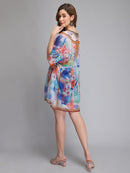 Multicolor Water Pattern Printed Kaftan2