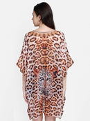 Tiger Print Polyester Kaftan2