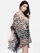 Leopard Print Polyester Kaftan1