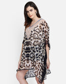 Leopard Print Polyester Kaftan2