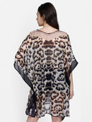 Leopard Print Polyester Kaftan3