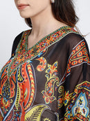 Multicolor Paisley Printed Kaftan5