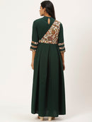 Solid Green Maxi Dress1