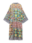 Kimono Style Shirts With Drawstring Trousers Suit4