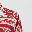 Retro RED Lantern Sleeves Women Long Dress5