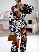 Retro Print Youth Casual Suits2