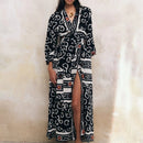 Black Long Sleeve Casual Midi Dresses3