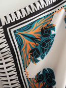 Full Printed Oversized  Cape Style Tops with Pants Set7