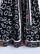 Black Long Sleeve Casual Midi Dresses2