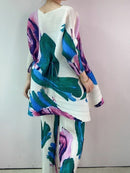 Bohemian  Floral Printed Matching Set1