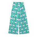 Feather Patchwork Shirt With Wide Leg Long Pants5