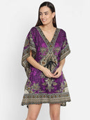 V-Neck Printed Short Kaftan5