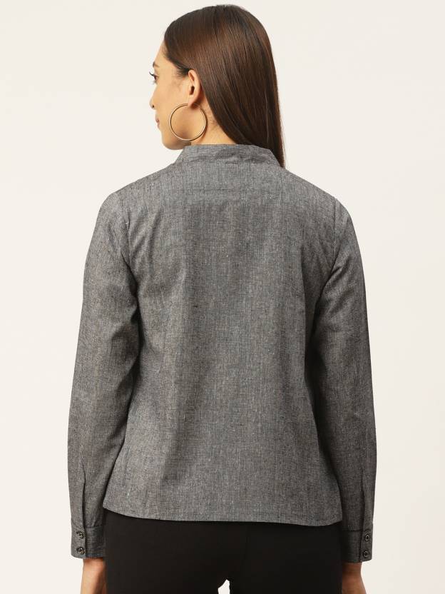 Full Sleeve Self Design Women Casual Jacket1