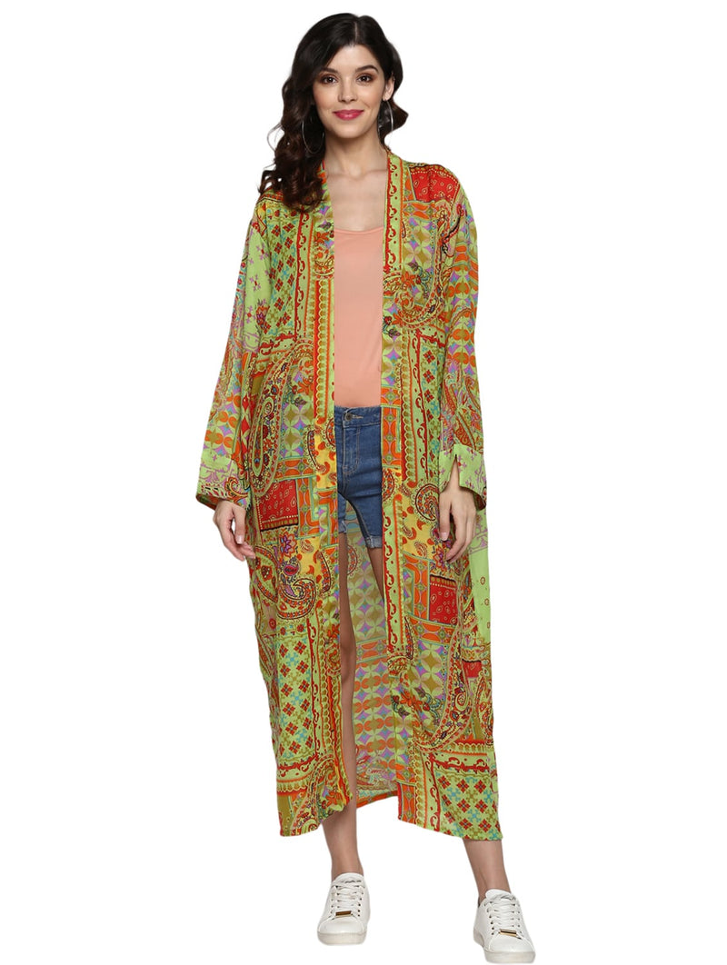 Long Women Robe  (Multicolor)