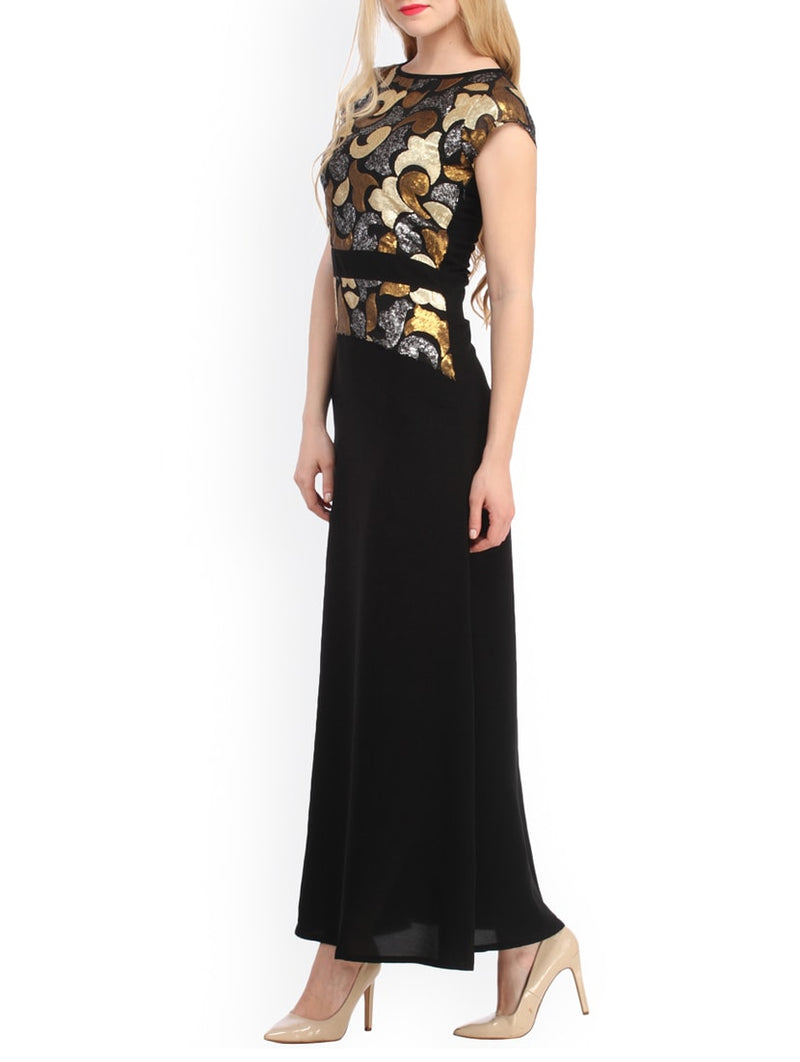 Sequin Embellished Maxi Dress2