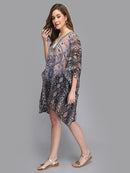 Snake Print Multi Color Kaftan1