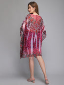 Leopard print pink kaftan2
