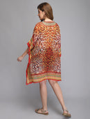 Tiger print red  kaftan2