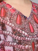 Leopard print pink kaftan3