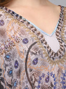 Snake Print Multi Color Kaftan3